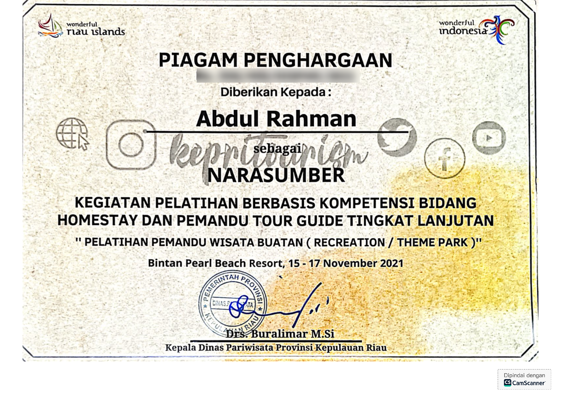 Sertifikat 2021